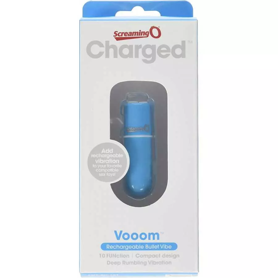 Screaming O Charged Vooom Rechargeable Bullet Vibe, Pink,1 Count,SCVCHGBULPK