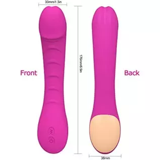 G Spot Vibrator for Vagina Stimulation with 12 Vibrations, Rechargeable Soft Vibrating Dildo Vibrator for Women Quick Orgasm, Va G Spot Vibrator for Vagina Stimulation with 12 Vibrations, Rechargeable Soft Vibrating Dildo Vibrator for Women Quick Orgasm, Va
