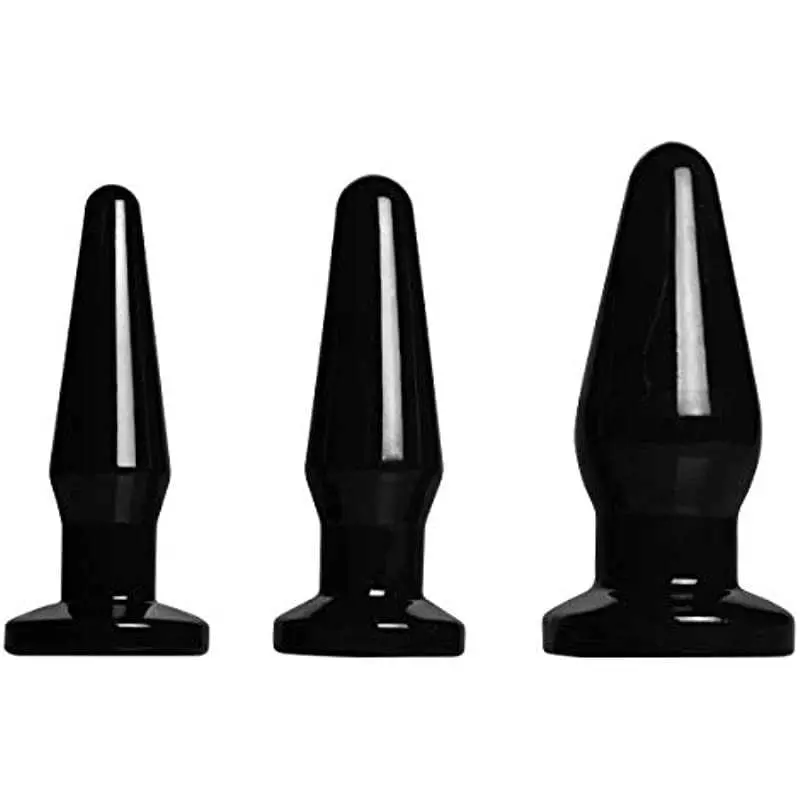 Lynx 3-Plug Anal Trainer Set - Black Lynx 3-Plug Anal Trainer Set - Black