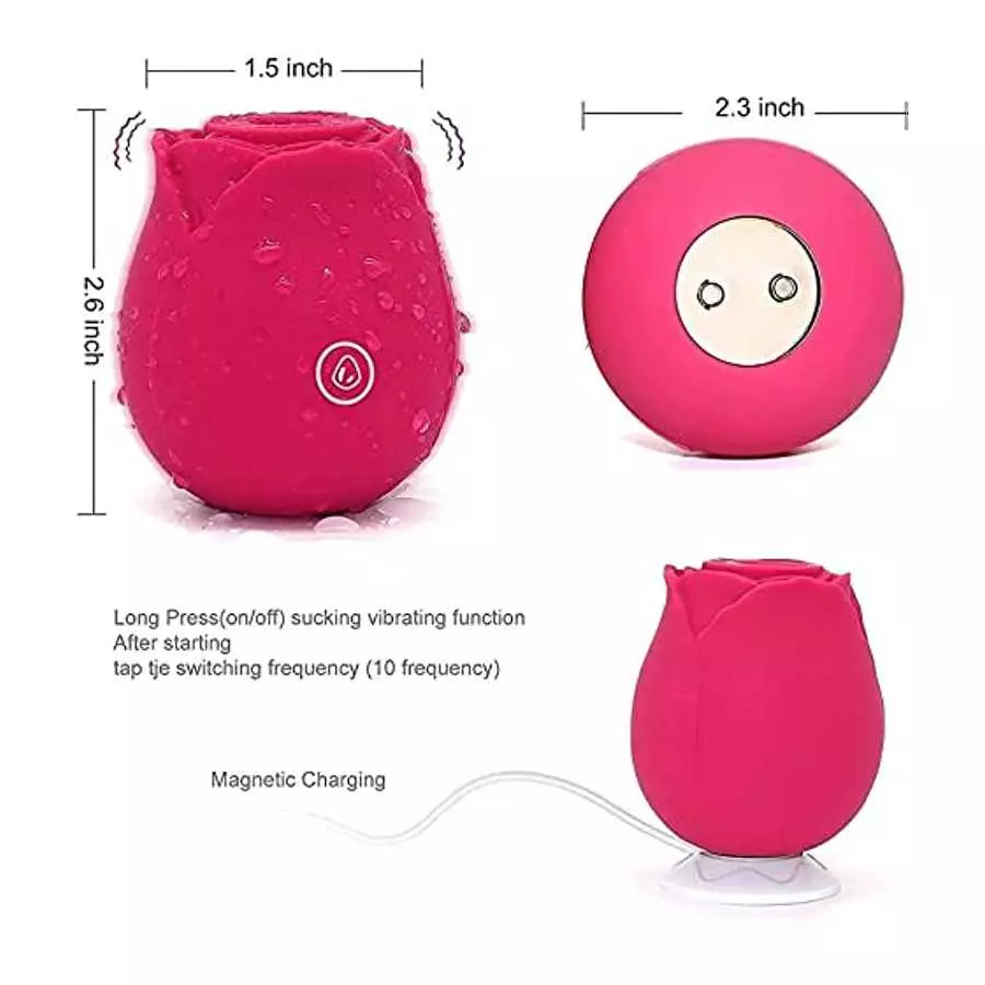 Clitorals Sucking Toys vibrabrators Sex for Womens Toys for Couples Sex The Rose Toy for Women Pleasure， Rose Bud Toy Gifts for 