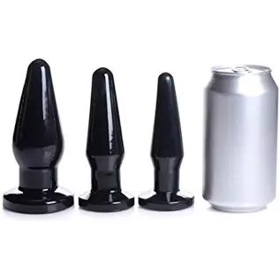 Lynx 3-Plug Anal Trainer Set - Black Lynx 3-Plug Anal Trainer Set - Black
