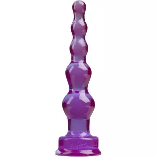 Doc Johnson SpectraGels - Anal Stuffer Tool - 5.8 in. Long and 1.6 in. Wide - Butt Plug with Flared Base - Purple (0290-08-AM)