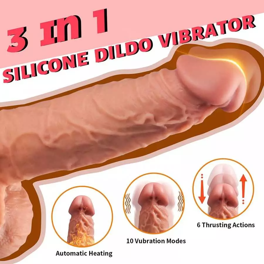 Vibrator Dildo for Women Realistic Dildo 9.65 inch Dildo for Women Dildo Toys for Women Penis Dildos Vibrator Adult Sex Toys Sil