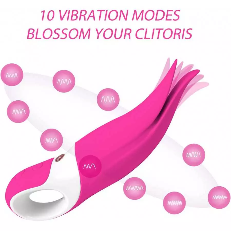 CHUNYUI Clitoris Vibrator for Clitoris Stimulation, High-Speed Licking Low Noise Clit/Nipples Stimulator G Spot Vibrator with 10