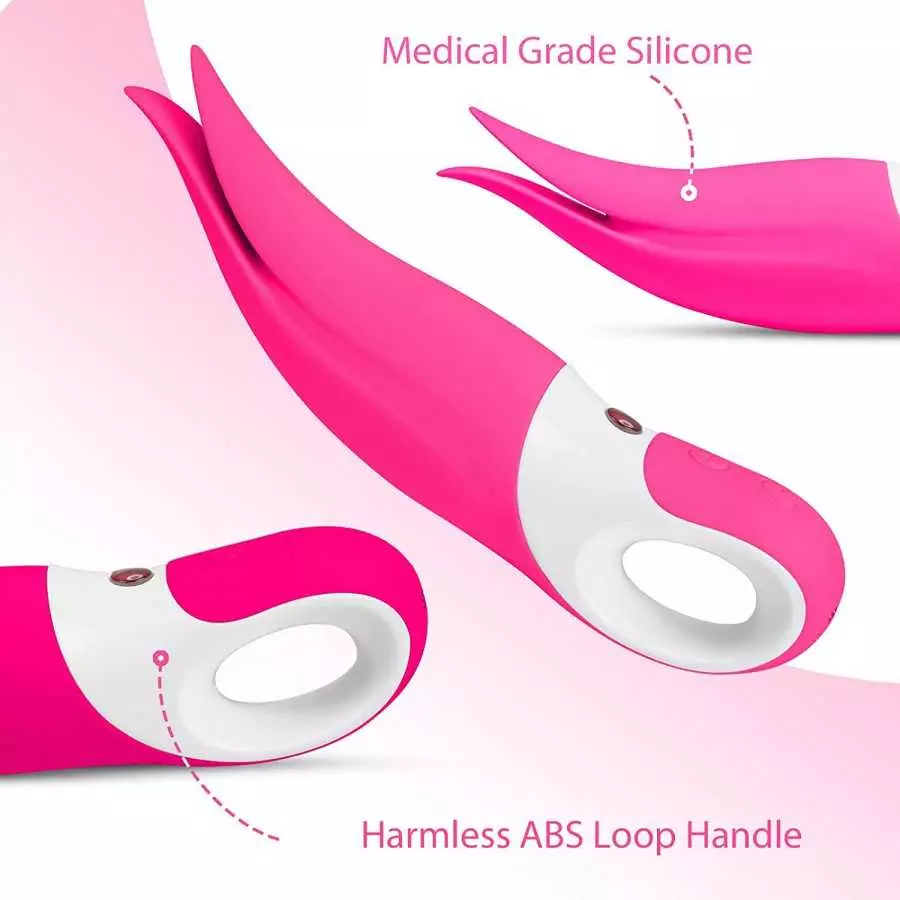 CHUNYUI Clitoris Vibrator for Clitoris Stimulation, High-Speed Licking Low Noise Clit/Nipples Stimulator G Spot Vibrator with 10