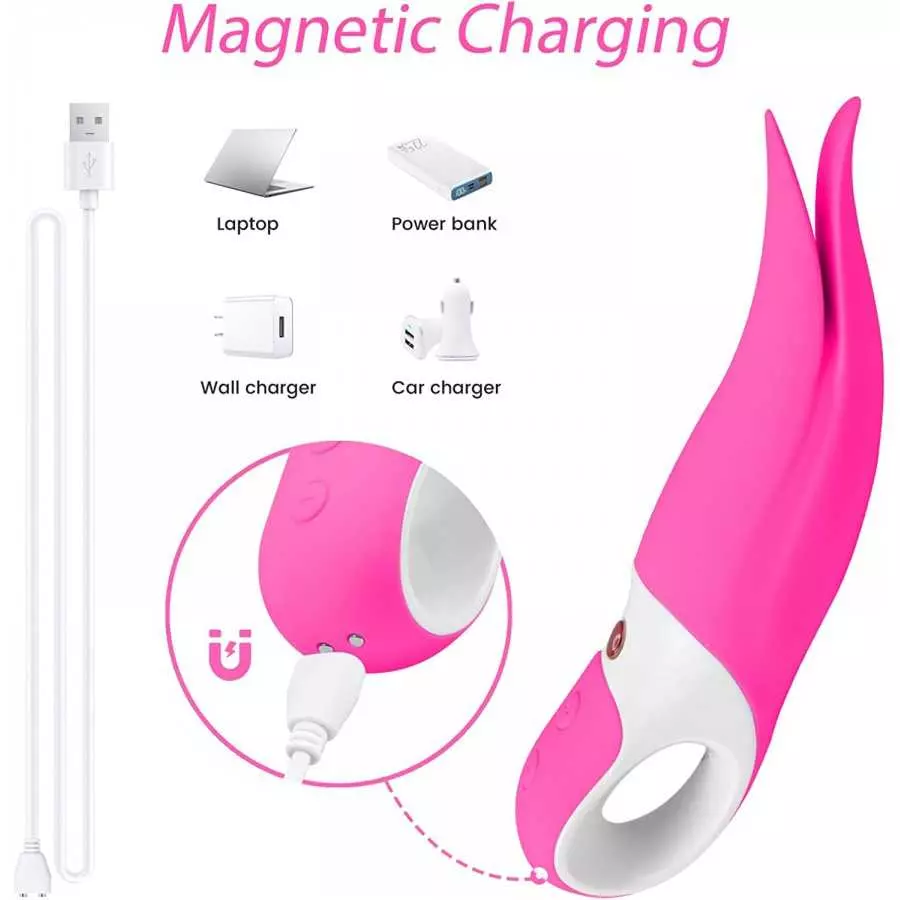 CHUNYUI Clitoris Vibrator for Clitoris Stimulation, High-Speed Licking Low Noise Clit/Nipples Stimulator G Spot Vibrator with 10