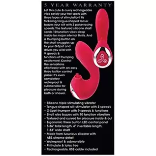 Adam & Eve Eve's Clit Loving Thumper Vibe - Red Adam & Eve Eve's Clit Loving Thumper Vibe - Red