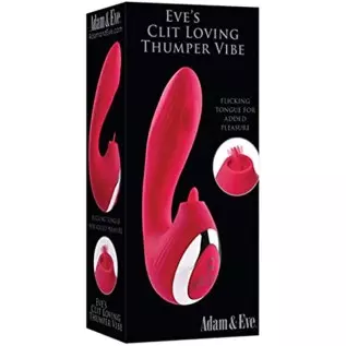 Adam & Eve Eve's Clit Loving Thumper Vibe - Red Adam & Eve Eve's Clit Loving Thumper Vibe - Red