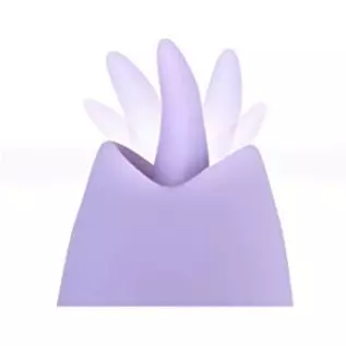 Ellie 10-Function Super Charged USB Rechargeable Tongue Action Wired Bullet Vibrator - Light Purple