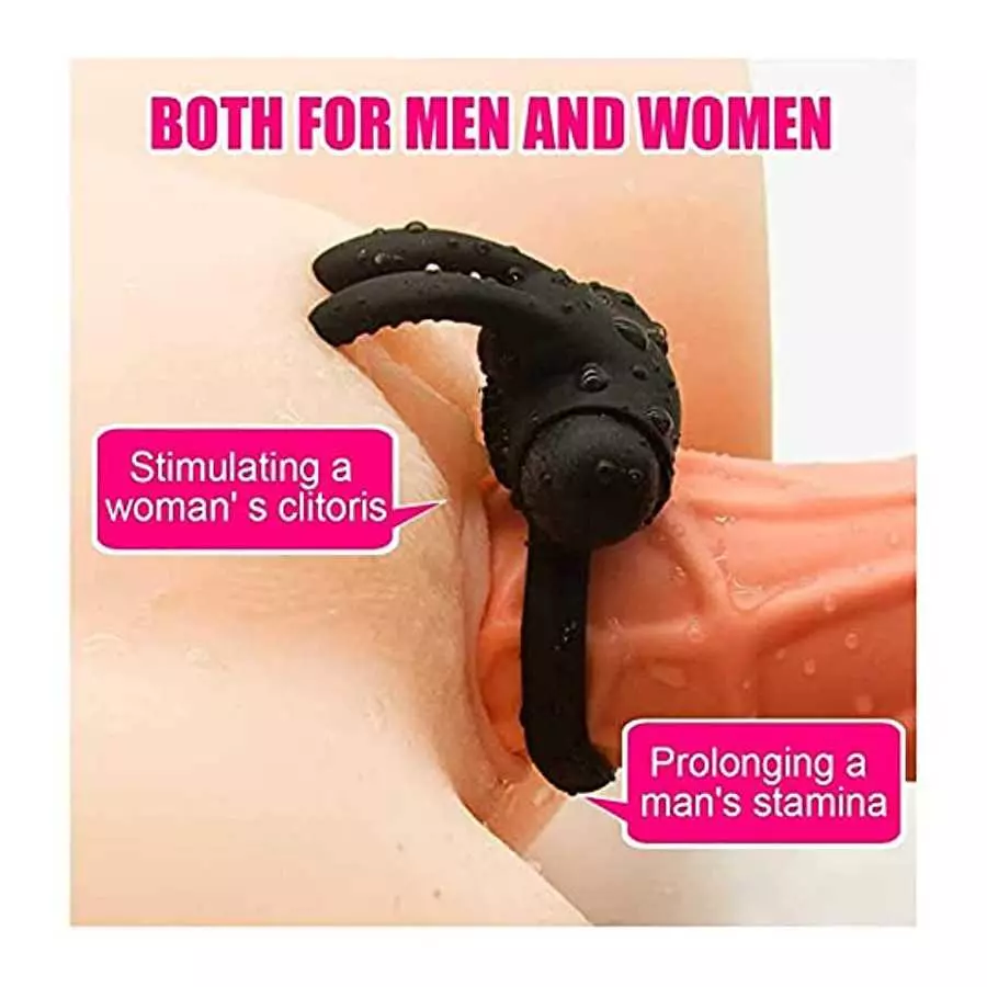 Couples Vibrator for Penis and Clitoral Stimulation Sex Toys - Cock Ring Vibrator with 9 Powerful Vibrations, Wireless Remote Co