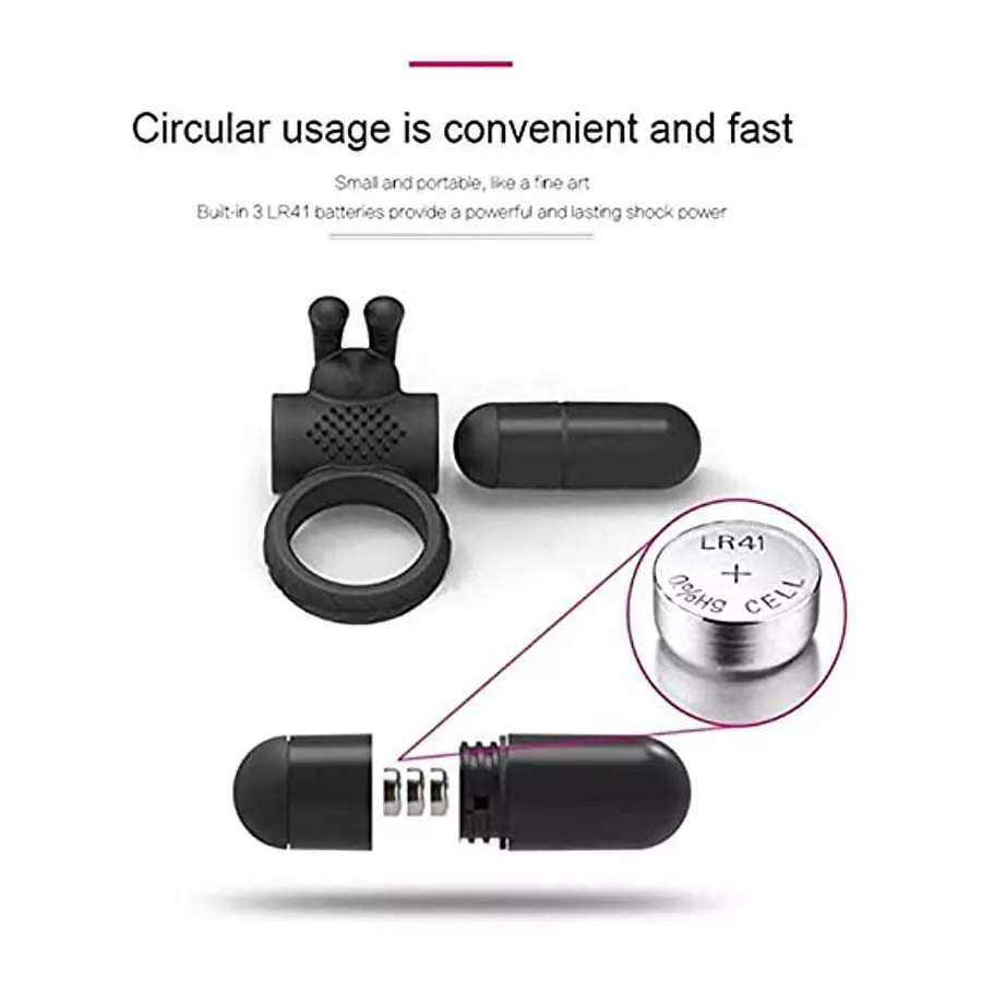 Couples Vibrator for Penis and Clitoral Stimulation Sex Toys - Cock Ring Vibrator with 9 Powerful Vibrations, Wireless Remote Co
