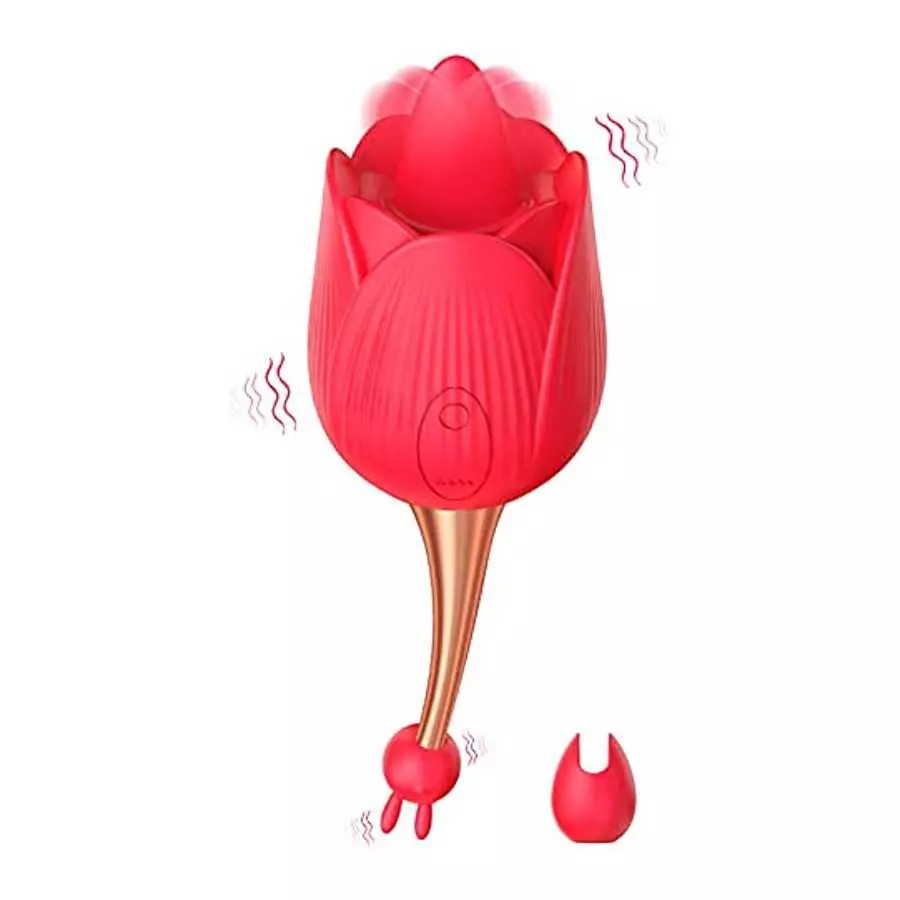 Rose Sex Toy for Womens,2 in 1 and 9 Vibration Modes, Thrusting Rose Vibritator Clitoral Nipple Vibrators Adult Sex,Nipple Sucke Rose Sex Toy for Womens,2 in 1 and 9 Vibration Modes, Thrusting Rose Vibritator Clitoral Nipple Vibrators Adult Sex,Nipple Sucke