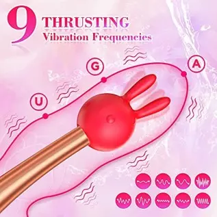 Rose Sex Toy for Womens,2 in 1 and 9 Vibration Modes, Thrusting Rose Vibritator Clitoral Nipple Vibrators Adult Sex,Nipple Sucke Rose Sex Toy for Womens,2 in 1 and 9 Vibration Modes, Thrusting Rose Vibritator Clitoral Nipple Vibrators Adult Sex,Nipple Sucke