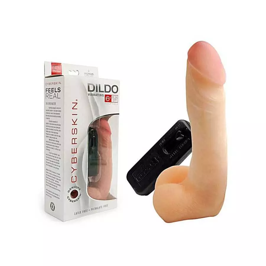 TLC CyberSkin Vibrating CyberPenis with Balls, Natural