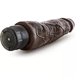 Dr. Skin Cock Vibe - 8 Inch Soft Realistic Vibrating Dildo - Multi Speed Flexible Vibrator - Brown