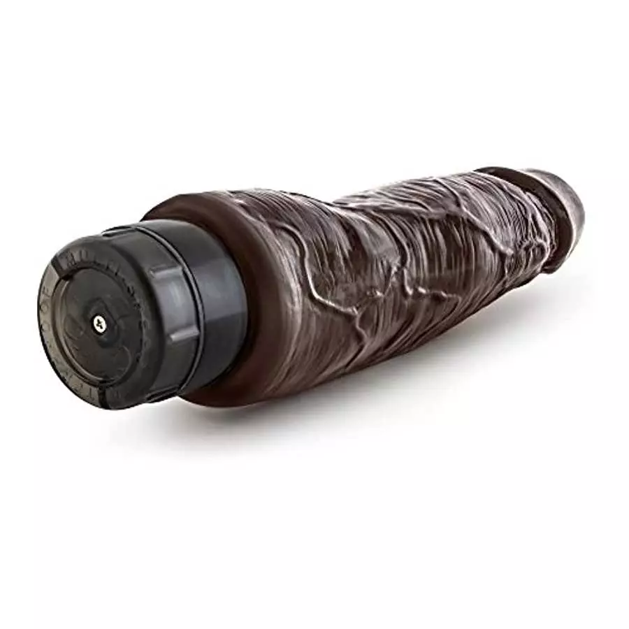 Dr. Skin Cock Vibe - 8 Inch Soft Realistic Vibrating Dildo - Multi Speed Flexible Vibrator - Brown