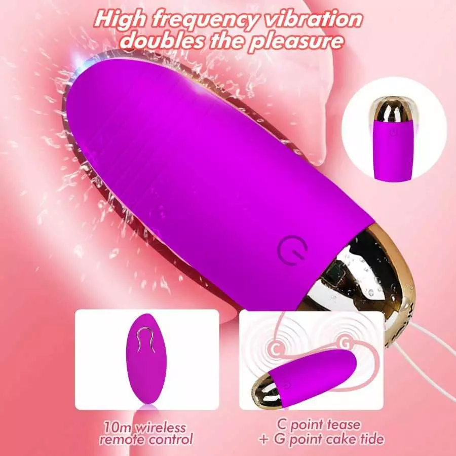 STRTT Remote Control G-Spot Clitoral Bullet Vibrator for Women, Wearable Love Eggs with 10 Vibration Patterns Rechargeable Stimu