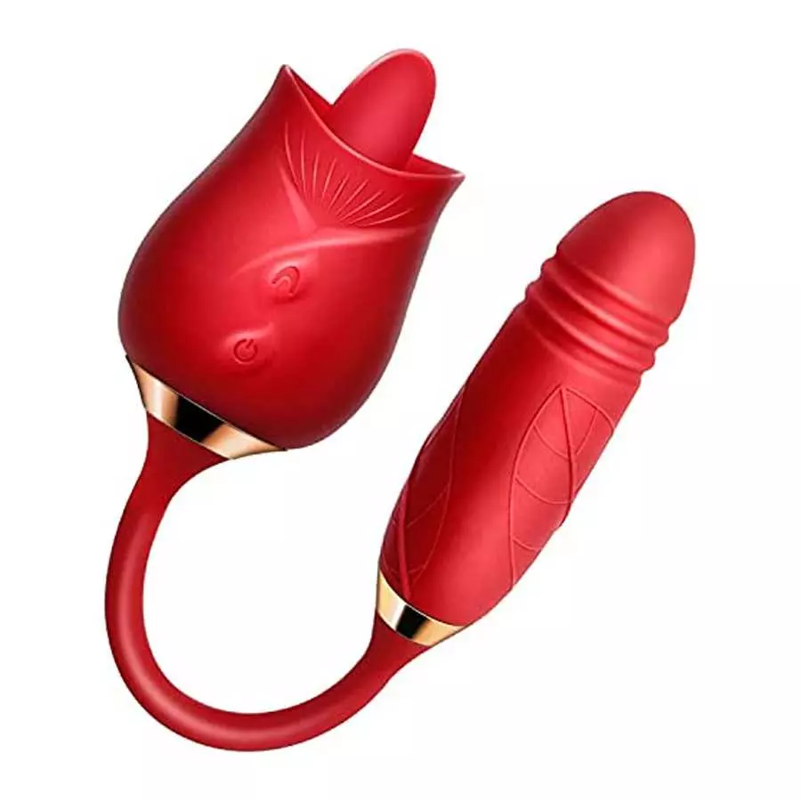 2022 Vibrator for Woman - 3 in 1 Clitoral Stimulator Tongue Licking Thrusting G Spot Dildo Vibrator with 9 Modes, Rose Adult Sex 2022 Vibrator for Woman - 3 in 1 Clitoral Stimulator Tongue Licking Thrusting G Spot Dildo Vibrator with 9 Modes, Rose Adult Sex