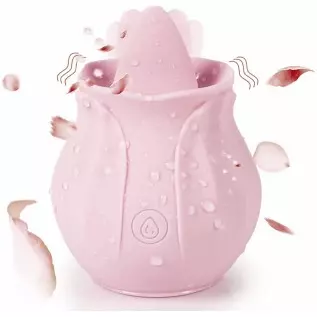 Rose Sex Stimulator for Women Rose Sex Toy for Women Clitoral Sucking and Licking Stimulator G-Spot Vibrator with 10 Modes Adult