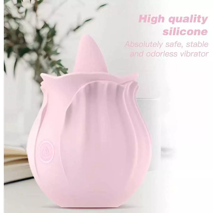 Rose Sex Stimulator for Women Rose Sex Toy for Women Clitoral Sucking and Licking Stimulator G-Spot Vibrator with 10 Modes Adult