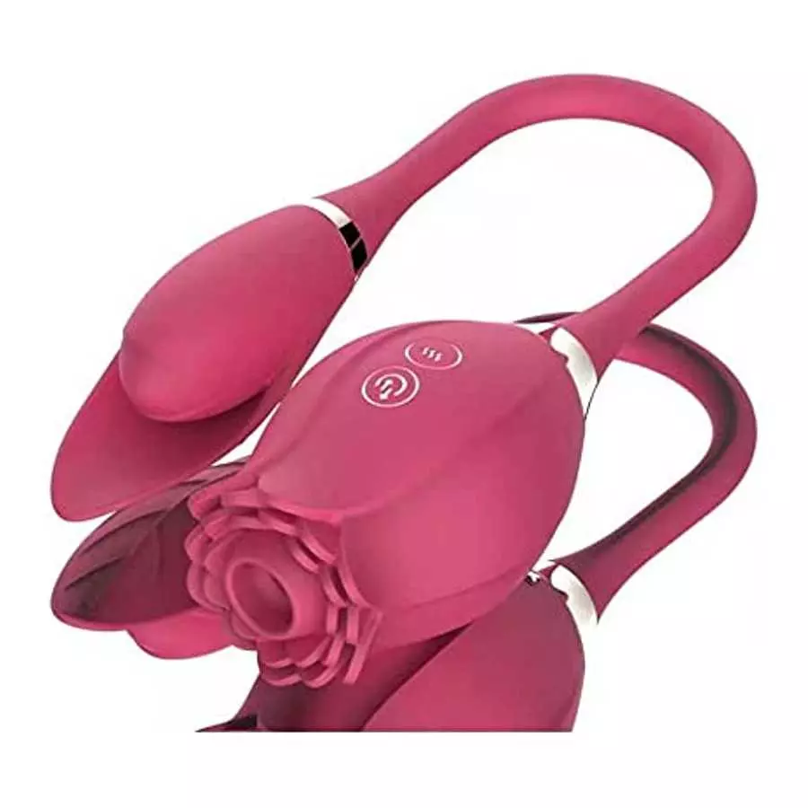 The Rose Toy for Women - Rose Vibrator, Rose Lick Sucking Toy, Clitorial Suction Toy for Women, Rose Vibrant Licker G-spot Massa