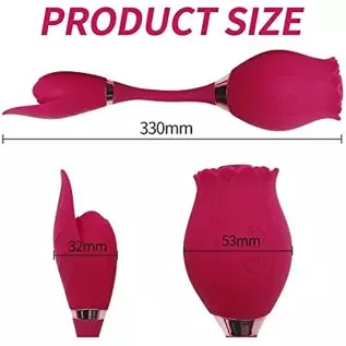 The Rose Toy for Women - Rose Vibrator, Rose Lick Sucking Toy, Clitorial Suction Toy for Women, Rose Vibrant Licker G-spot Massa