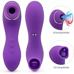 Adult Rose Vibrator Tongue Licking Toy, Female Clitoris Sucking Vibrator, There are 10 Modes Rechargeable Clitoral Sucker Nipple Adult Rose Vibrator Tongue Licking Toy, Female Clitoris Sucking Vibrator, There are 10 Modes Rechargeable Clitoral Sucker Nipple