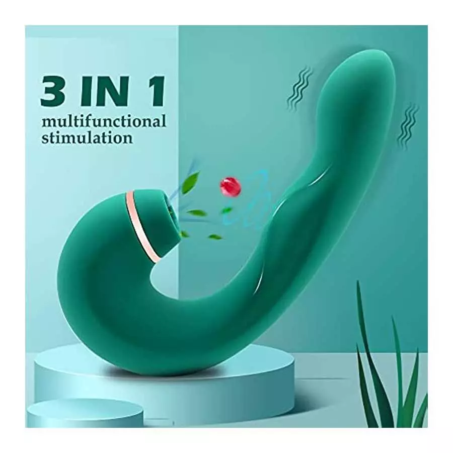 3 in 1 Vagina Clitoris Sucking Vibrator Female Masturbation Clitoral Excitement Orgasm Sex Toys for Women 10 Speeds Strong G Spo