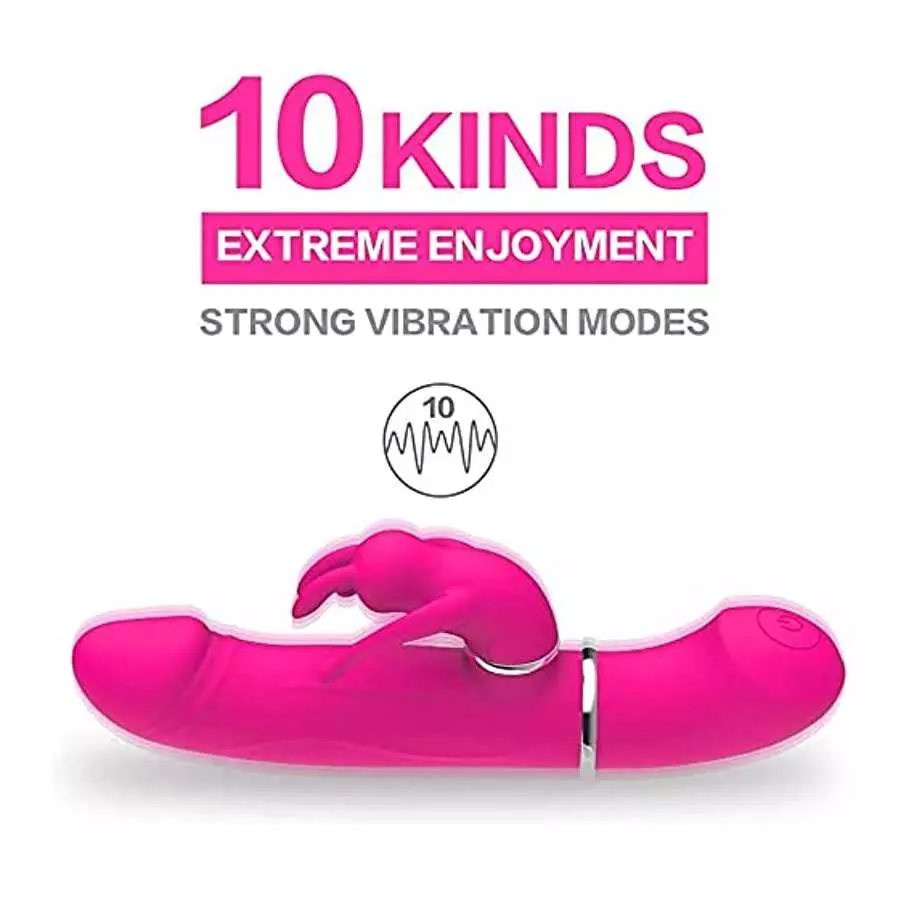 G Spot Clitoral Vibrator for Clit and Vagina Stimulation, Rechargeable Dildo Vibrator with Powerful Vibrations, Perfect Female S