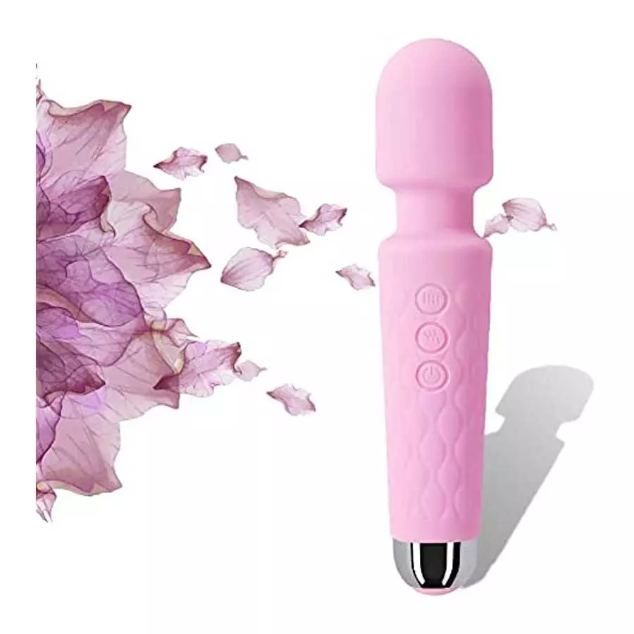 Rechargeable Personal Wand Massager - Quiet & Waterproof - 20 Patterns & 8 Speeds - Travel Bag Included - Men & Women - Perfect Rechargeable Personal Wand Massager - Quiet & Waterproof - 20 Patterns & 8 Speeds - Travel Bag Included - Men & Women - Perfect