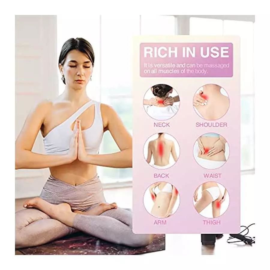 Rechargeable Personal Wand Massager - Quiet & Waterproof - 20 Patterns & 8 Speeds - Travel Bag Included - Men & Women - Perfect 