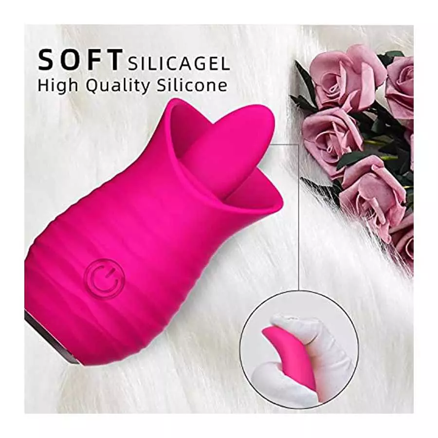 Clitoris Stimulation for Women Rose Toy Womens Tongue Licking Spot G Stimulator Rabbit Clitorals Vibrating Adult Sex Toys Pleasu