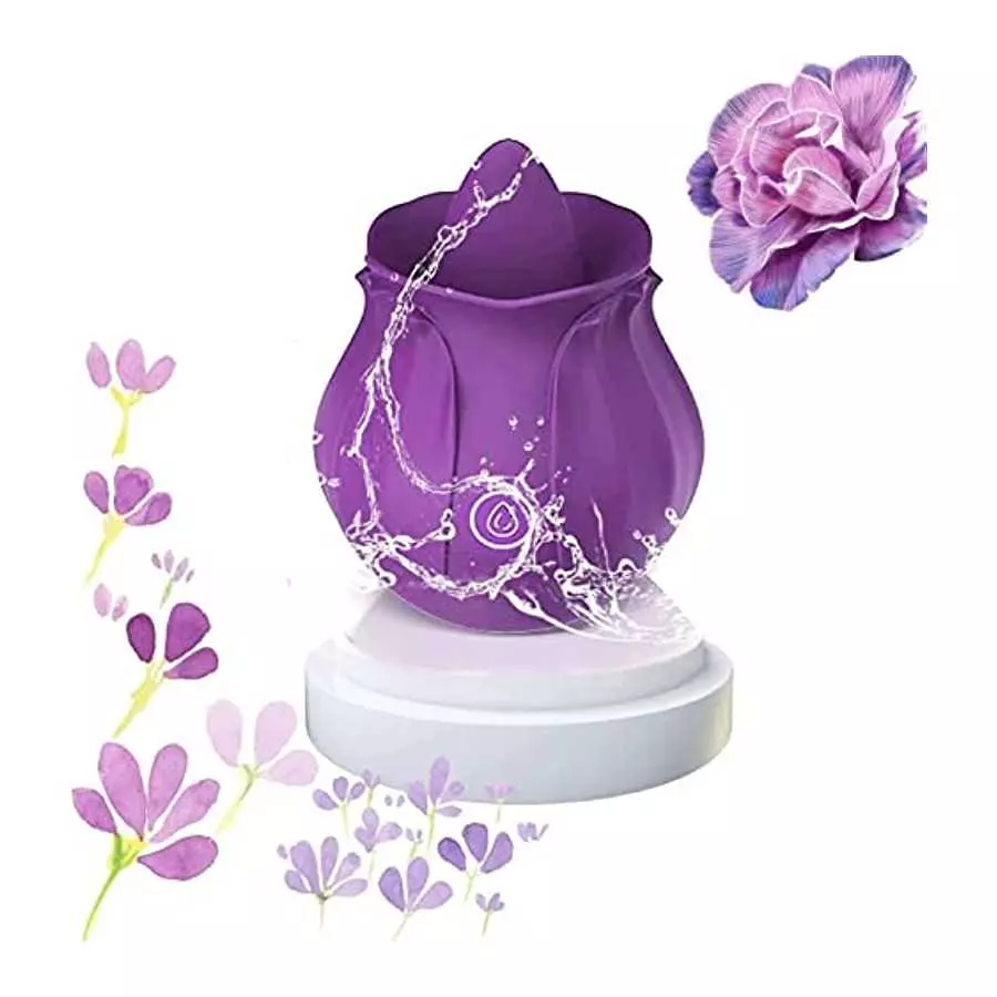 Rose Sex Toy for Women - Woman Pleasure Tongue Licking Mini Clitoral Vibrator Stimulator with 10 Vibrating Pleasure for Clitoris Rose Sex Toy for Women - Woman Pleasure Tongue Licking Mini Clitoral Vibrator Stimulator with 10 Vibrating Pleasure for Clitoris