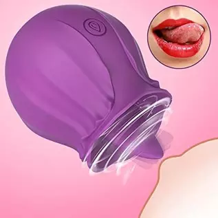 Rose Sex Toy for Women - Woman Pleasure Tongue Licking Mini Clitoral Vibrator Stimulator with 10 Vibrating Pleasure for Clitoris Rose Sex Toy for Women - Woman Pleasure Tongue Licking Mini Clitoral Vibrator Stimulator with 10 Vibrating Pleasure for Clitoris