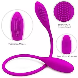 Double-Head Electric Vibrator USB Rechargeable Dual-Motor Double-Head Vibrator, Female masturbator Clitoral G-spot Stimulator Ma