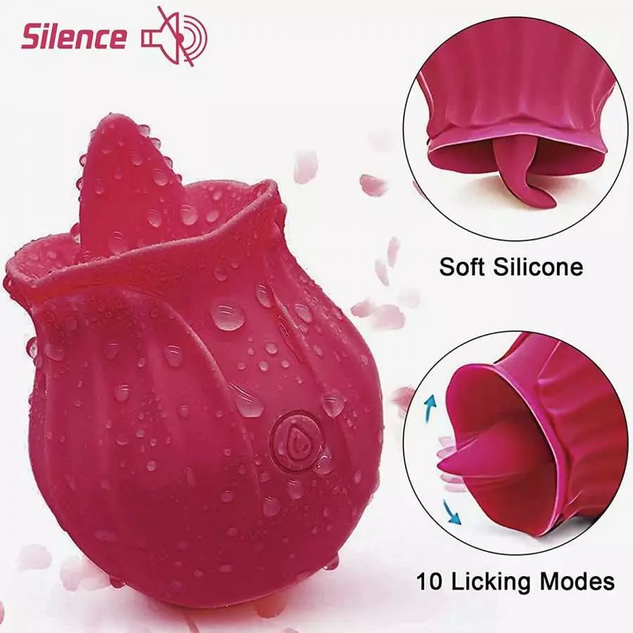 Rose Toy for Women, Clitoral Tongue Vibrator Sucking&Licking Toy with 10 Modes Powerful, Nipples Clitorals G spot Stimulator for Rose Toy for Women, Clitoral Tongue Vibrator Sucking&Licking Toy with 10 Modes Powerful, Nipples Clitorals G spot Stimulator for
