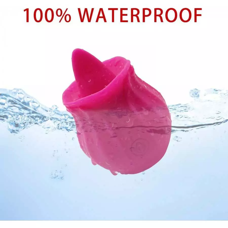 Rose Toy for Women, Clitoral Tongue Vibrator Sucking&Licking Toy with 10 Modes Powerful, Nipples Clitorals G spot Stimulator for