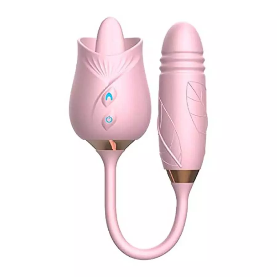 Rose Sex Toy for Women - Woman Pleasure Tongue Licking Mini Clitoral Vibrator Stimulator with 10 Vibrating Pleasure for Clitoris Rose Sex Toy for Women - Woman Pleasure Tongue Licking Mini Clitoral Vibrator Stimulator with 10 Vibrating Pleasure for Clitoris