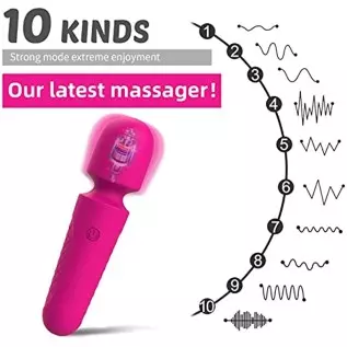 Vibrator Dildo for Female Vagina Stimulator, Rechargeable Mini Wand Massager - 10 Speeds, Sex Toy for Women Rose Toy Vibrator Dildo for Female Vagina Stimulator, Rechargeable Mini Wand Massager - 10 Speeds, Sex Toy for Women Rose Toy