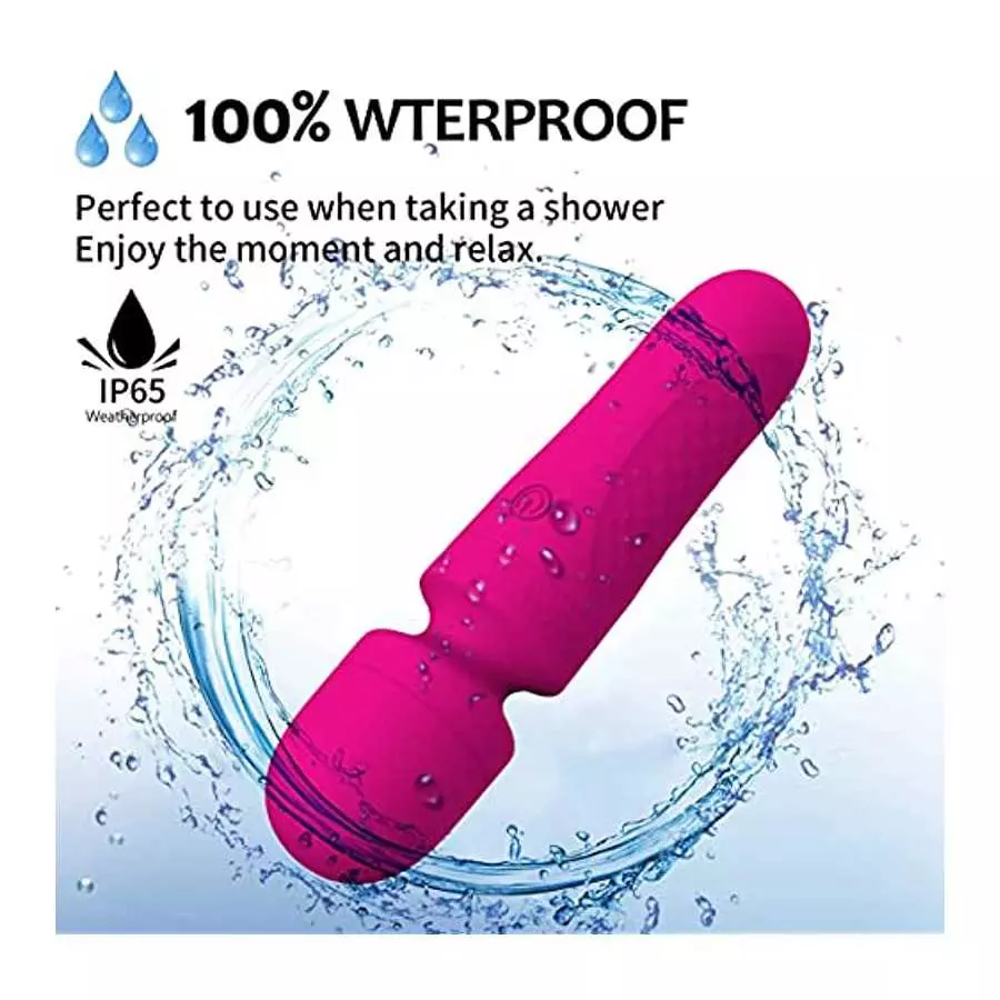 Vibrator Dildo for Female Vagina Stimulator, Rechargeable Mini Wand Massager - 10 Speeds, Sex Toy for Women Rose Toy