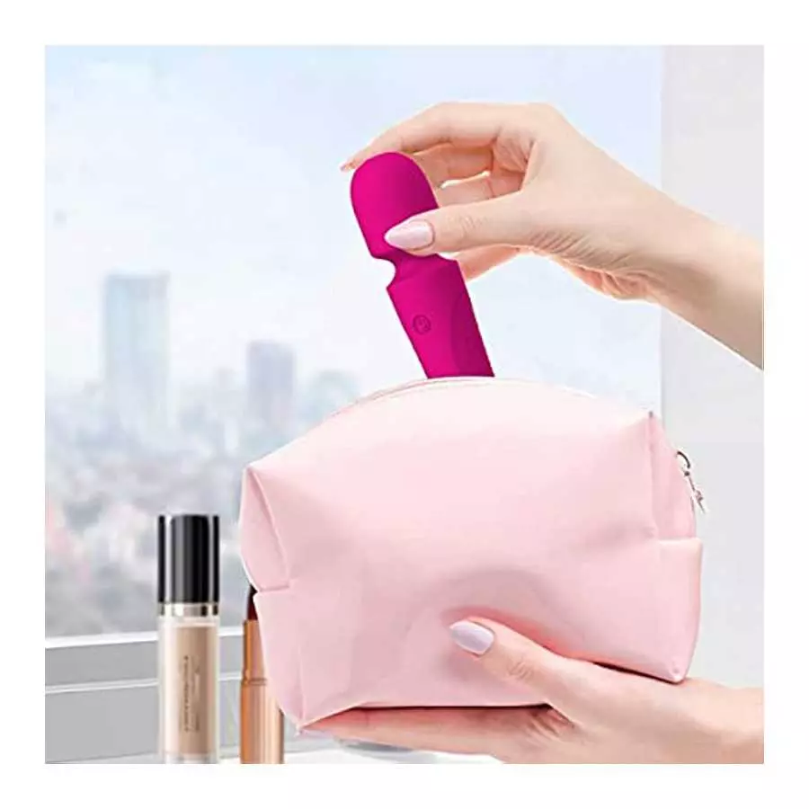 Vibrator Dildo for Female Vagina Stimulator, Rechargeable Mini Wand Massager - 10 Speeds, Sex Toy for Women Rose Toy