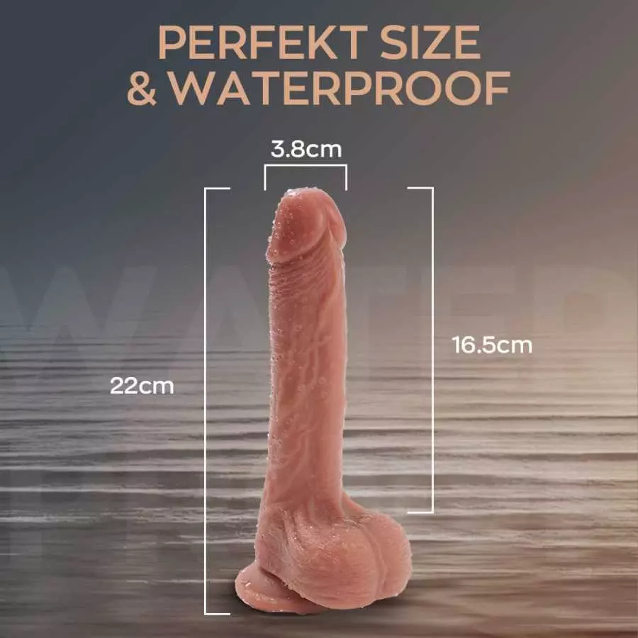 7.28 in Realistic Dildos for Women Electric Vibrator Suction Cup Dildo for Men Healthy Soft Material Sex Dildo Silicone Penis fo