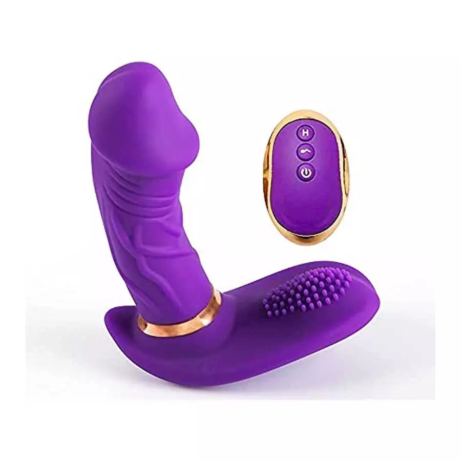 Clitoral for Women Pleasure Sex Adult Toys Sexual Bullet Clitoral Stimulator Tongue Nipple Licking Thrusting Dildo with 10 Modes