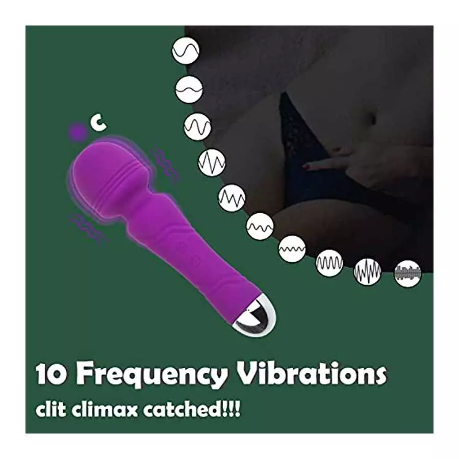 Clitoral Vibrator for Women, Powerful Nipple Stimulator 10 Vibrations Handheld Clit Massager Waterproof Cordless Electric Person