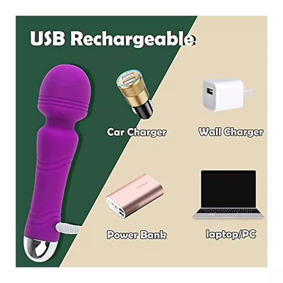 Clitoral Vibrator for Women, Powerful Nipple Stimulator 10 Vibrations Handheld Clit Massager Waterproof Cordless Electric Person