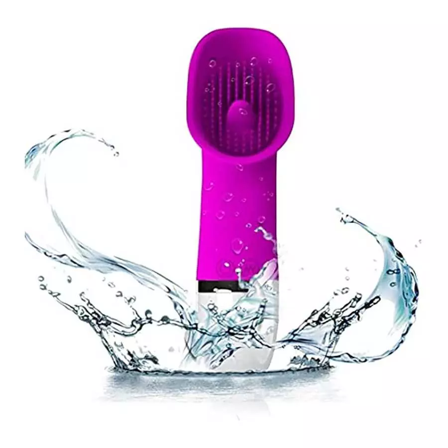 Clitoris Wearable Couple Vibrator with Tongue Licking 10 Vibrations Rechargeable Nipple Stimulator Adult Sex Toy Female Masturba