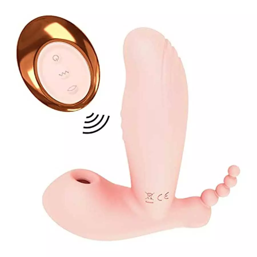 Wireless Remote Control G Spot Clit Sucker Adult Sex Toy with 10 Vibration Clitoris Stimulator Couple Dildo Panties Vibrator Fem