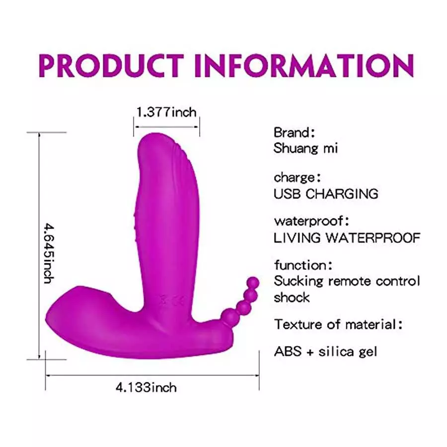 Wireless Remote Control G Spot Clit Sucker Adult Sex Toy with 10 Vibration Clitoris Stimulator Couple Dildo Panties Vibrator Fem