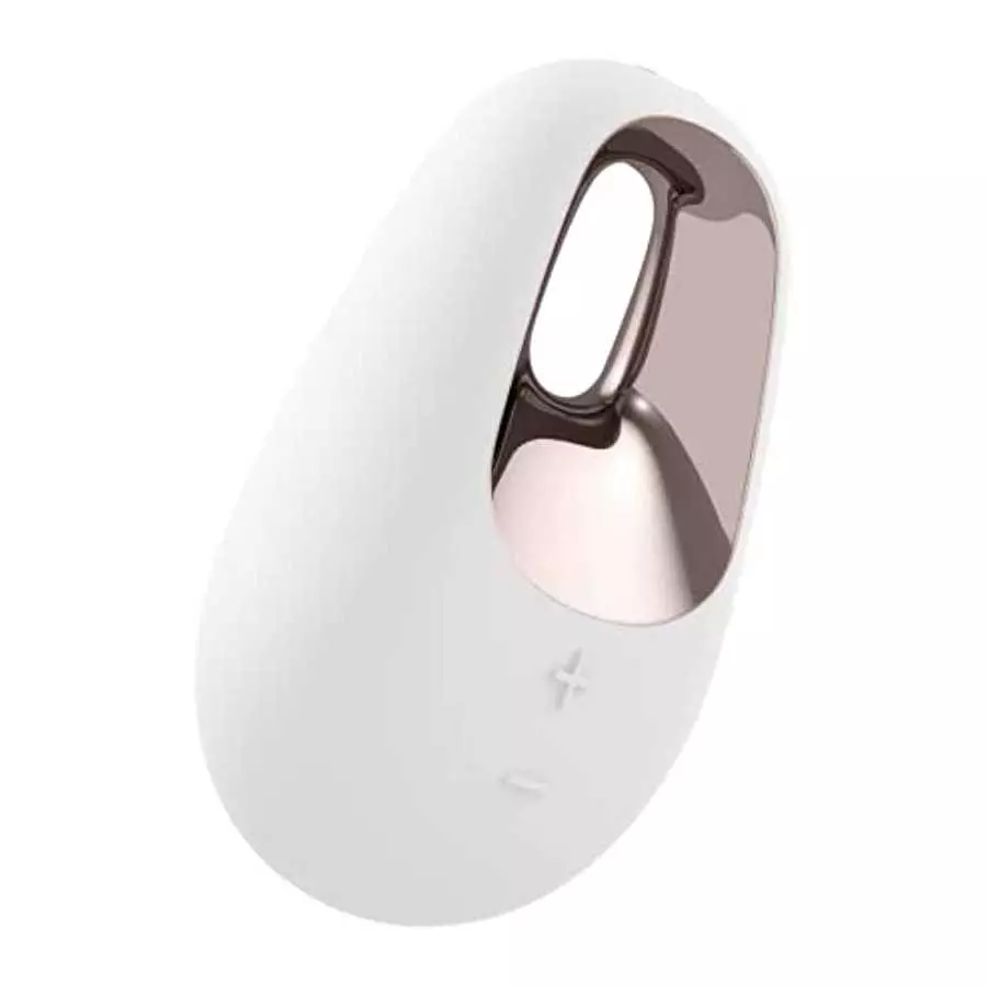 Satisfyer White Temptation Lay-On Vibrator - Powerful Vibrating Clitoral Stimulator, Personal Massager for Stimulation of Clitor