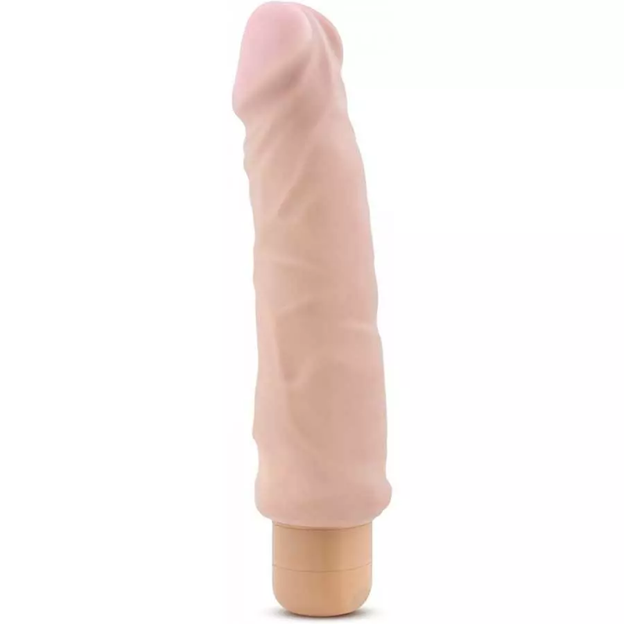 Blush - 9 Inch Long 1.8" Thick Ultra Soft Sensa Feel Dual Density Vibrating Dildo - IPX7 Waterproof - Multi Speed Realistic Vibr